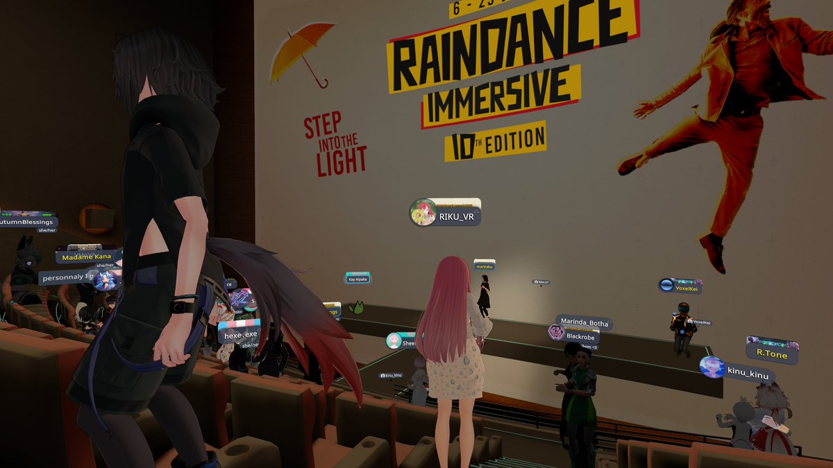 Georgy Molodtsov (@gmolodtsov) on Twitter photo Back at <a href="/Raindance/">Raindance Film Festival</a> in <a href="/VRChat/">VRChat</a> as a jury for the Best Narrative Impact with <a href="/AndyFidel_/">Andy Fidel ✨</a> and Dee Harvey! Impressive works, mostly online, unlike many XR events!
I'm grateful for the festival to support our Mormoverse <a href="/KittenMormitten/">Kitten Mormitten</a> and happy to be helpful as a jury member! Back at <a href="/Raindance/">Raindance Film Festival</a> in <a href="/VRChat/">VRChat</a> as a jury for the Best Narrative Impact with <a href="/AndyFidel_/">Andy Fidel ✨</a> and Dee Harvey! Impressive works, mostly online, unlike many XR events!
I'm grateful for the festival to support our Mormoverse <a href="/KittenMormitten/">Kitten Mormitten</a> and happy to be helpful as a jury member!