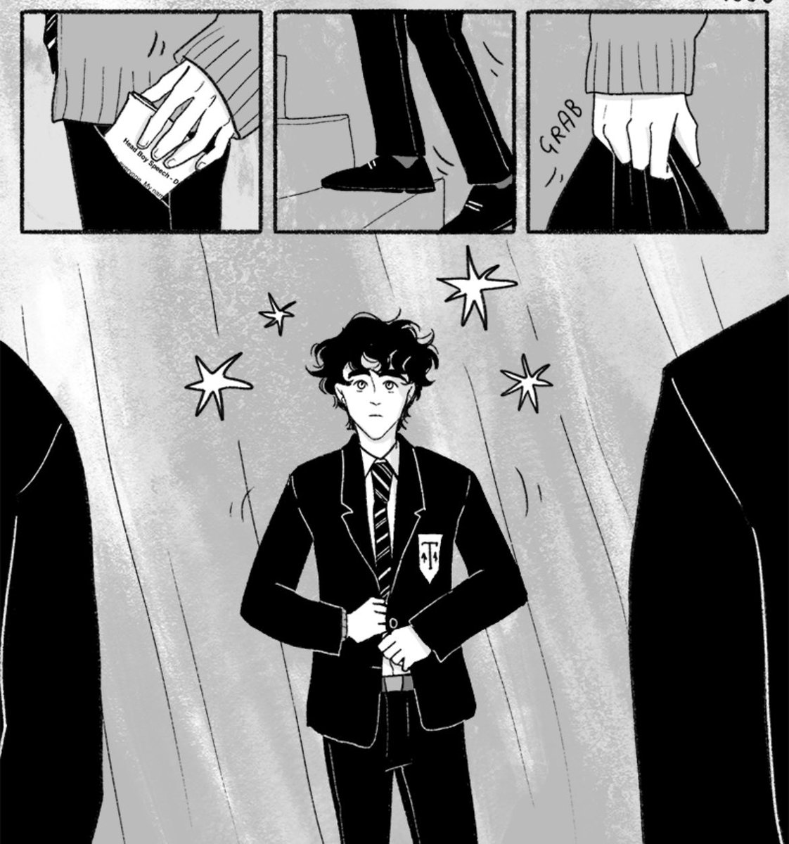 reddishkit's tweet image. give me charlie’s monologue
give me uni nick and charlie with daisy
give me head student charlie
give me wildcats nick

I need all of this, a really good cry and more