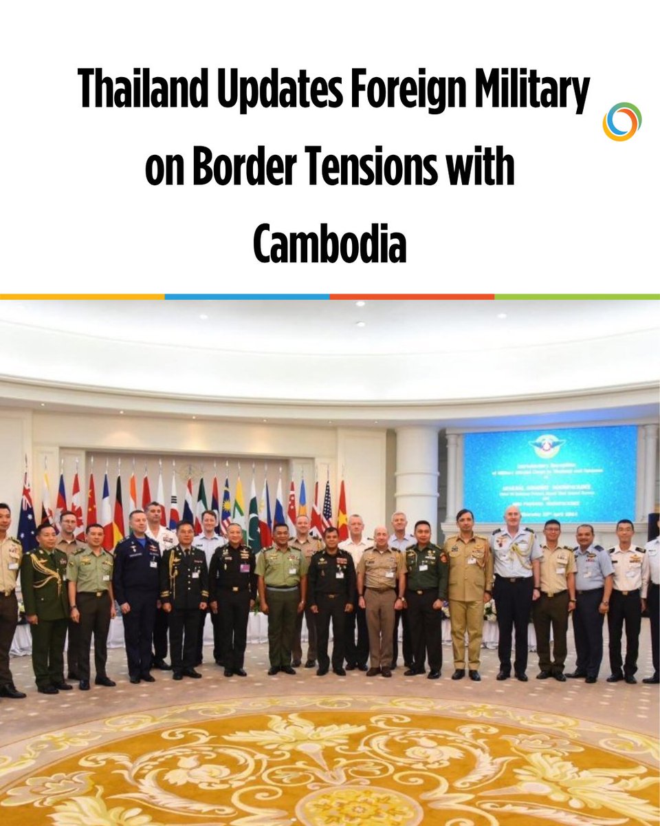 Thailand briefs 42 nations on Thai-Cambodian border tensions to boost defence transparency.

Full story: aseannow.com/topic/1363090-…

#ThailandNews #ASEANNOWThailand