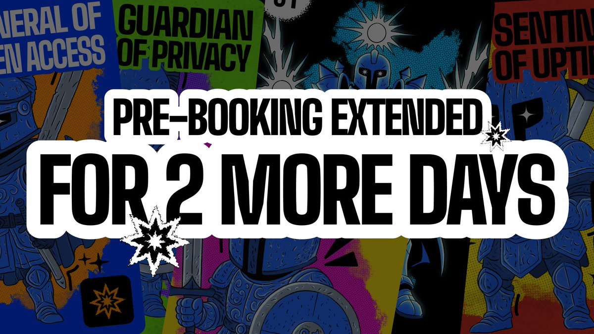 Turns out…the HUDLers hate to miss out ⚔️
So we’re keeping the gates open 2 more days. 

Get in and get those perks:
💲 10% OFF
🫂 Secured spot on Mint Day

And these won’t make a comeback after pre-book ends. Secure your Hudler now: node.huddle01.com