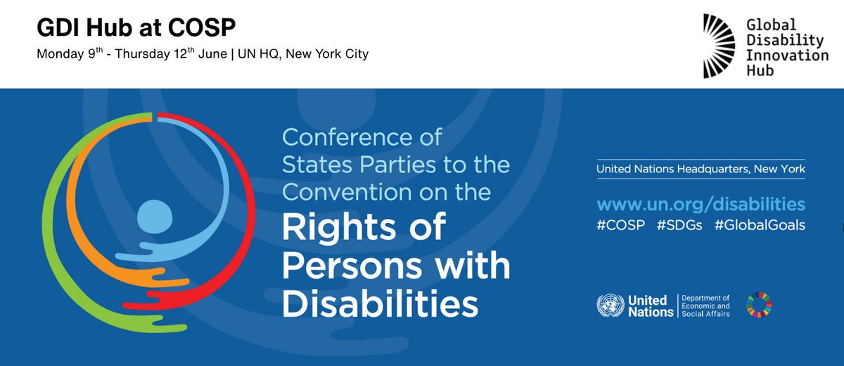 We are thrilled to participate at #COSP18, the UN’s annual meeting where governments, civil society, and other stakeholders review progress and share ideas on implementing disability rights under the CRPD.
Below is a link to all our sessions 
▶️bit.ly/4mTngyc
#GDIHub