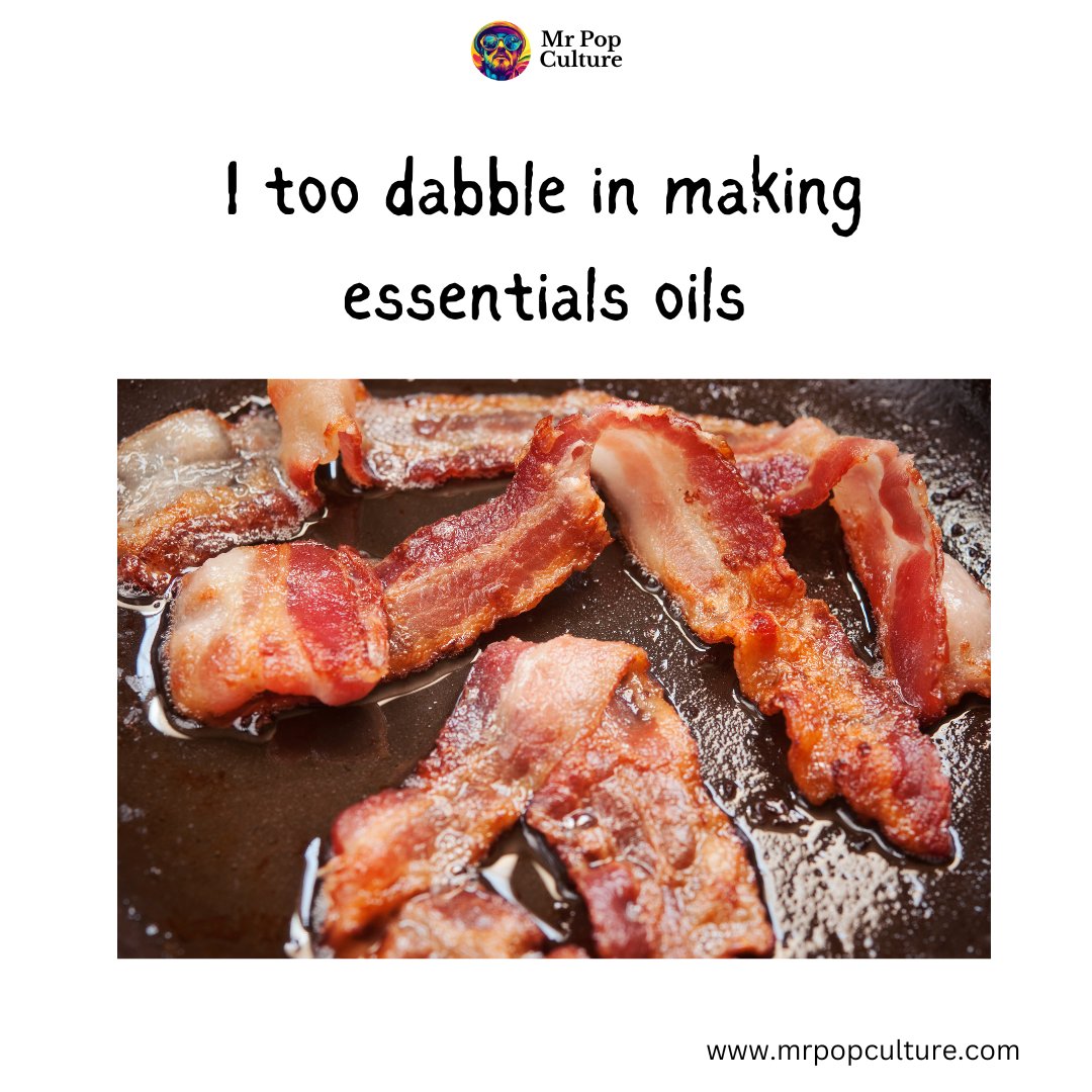 itsmrpopculture's tweet image. If bacon grease is an essential oil, then my kitchen is basically a spa 🍳🥓🤤
#PopCulture #BaconLove #KitchenHumor #EssentialOils #BreakfastMood #FoodieLaughs