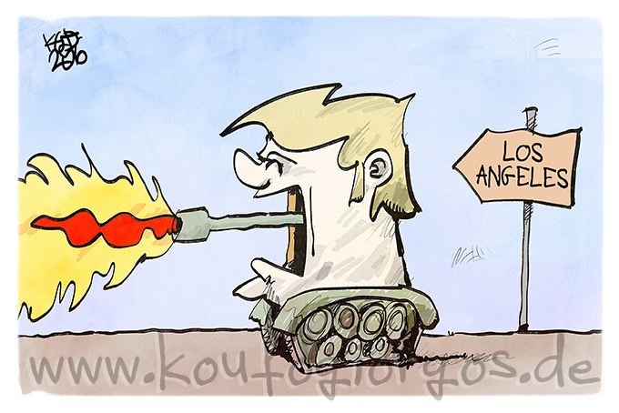 Trumps Panzer in #LosAngeles