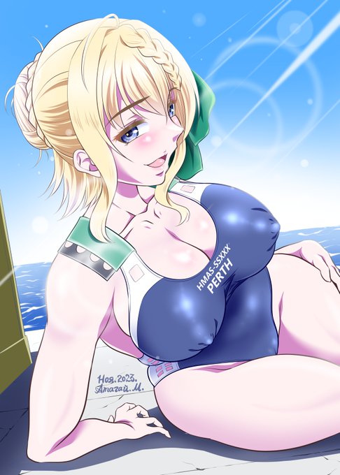 #見た人を涼しくさせる青イラスト貼る見た人もやる 