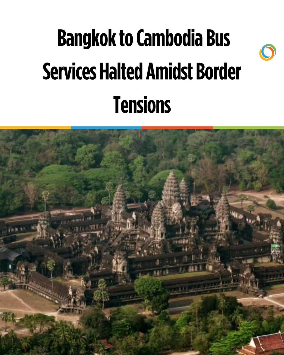 Bangkok–Cambodia buses suspended due to border tensions. Routes to Phnom Penh, Siem Reap halted.

Full story: aseannow.com/topic/1363120-…

#ThailandNews #ASEANNOWThailand