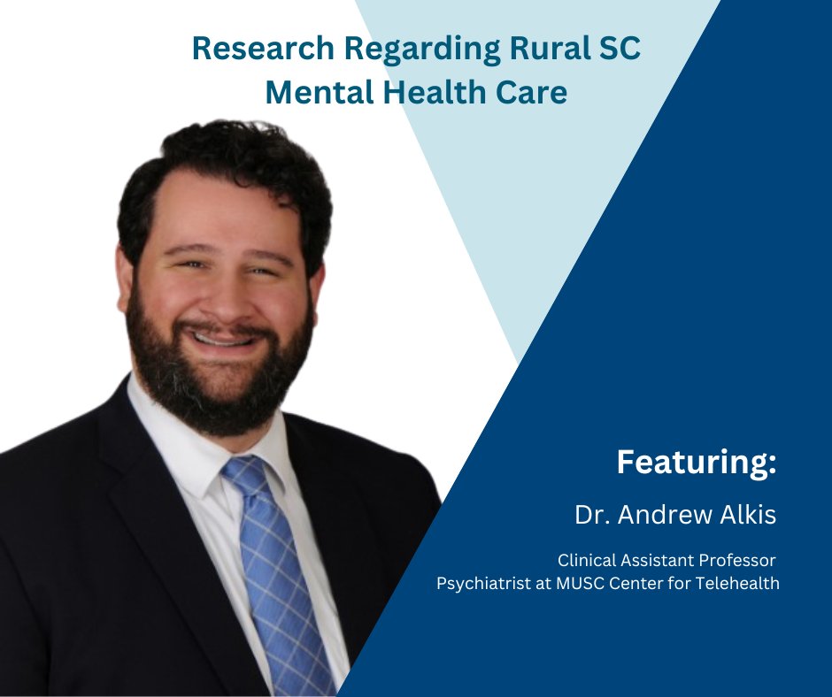 MUSC Department of Psychiatry & Behavioral Science (@muscpsychiatry) on Twitter photo Dr. Andrew Alkis talks about research underway related to mental health care in rural SC on <a href="/SCPublicRadio/">South Carolina Public Radio</a>. Dr. Alkis is a Clinical Assistant Professor of Psychiatry and Behavioral Sciences and a psychiatrist at MUSC Center for Telehealth.
Listen here: southcarolinapublicradio.org/podcast/health… Dr. Andrew Alkis talks about research underway related to mental health care in rural SC on <a href="/SCPublicRadio/">South Carolina Public Radio</a>. Dr. Alkis is a Clinical Assistant Professor of Psychiatry and Behavioral Sciences and a psychiatrist at MUSC Center for Telehealth.
Listen here: southcarolinapublicradio.org/podcast/health…