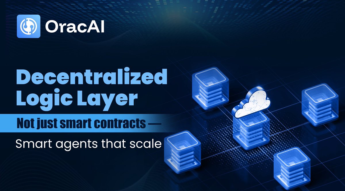 OracAIOfficial's tweet image. 🧠 What if blockchains could think?
#OracAI isn’t just smart contracts — it’s a decentralized logic layer for agents that reason and scale.
From verifiable inference to trustless decisions, we’re building the future of on-chain intelligence.
Smart agents > smart contracts.