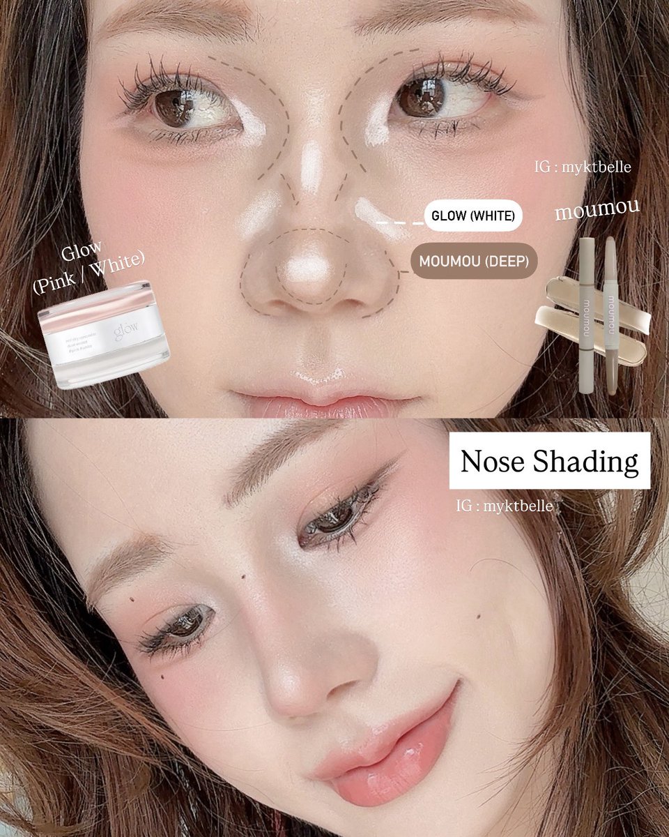 โห ไม่ว่าจะแต่งหน้าลูกครึ่งเกาหลี โต่วอินแค่ไหน สิ่งสุดท้ายที่เพิ่งมาลองคือ การเฉดจมูกแบบพสจีน ดูโดยรวมอาจจะกลืนๆ แต่เตื้องว่า เสกสัน เสกเบ้า เสกความพุ่งได้มากกกกก เจอเฉดดิ้งแบบแท่งวาดที่ถูกต้องละ 🤍

เฉดดิ้งแบบ พส เกา เน้นฟุ้ง เน้นธรรมชาติ 
แต่เฉด พสจริง คือ โครงมา สันมา