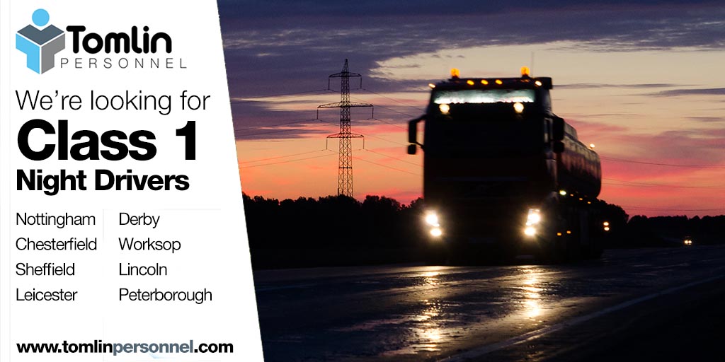 TOMLIN PERSONNEL HOT JOBS OF THE WEEK:

Class 1 - Trampers - Days
Class 2 - Trampers - Days 
Class 1 - Night Trampers
Class 1 - Night Trunking Work

All at various locations

For more information, call us today on 0115 9338626