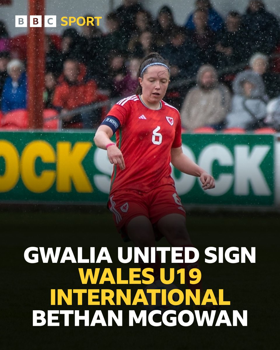⚽ Gwalia United have completed the signing of Wales U19 international Bethan McGowan from Derby County. #BBCFootball 

📷 FAW
