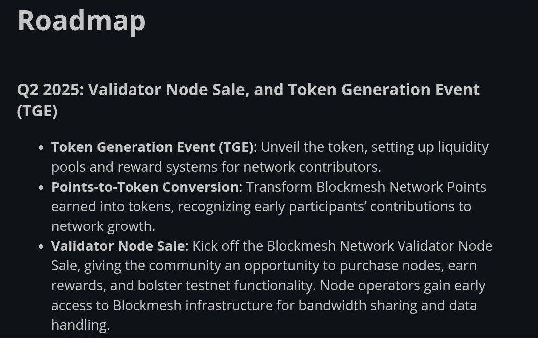 GRIGGS 🪽 (@griggss_ss) on Twitter photo 21 days left for the end of Q2
Reminder for <a href="/blockmesh_xyz/">BlockMesh Network</a> Just incase they forget their plan for Q2
•Plan 1: TGE ⛔
•Plan 2: Point to token conversion ⛔
•Plan 3: Nodepay sale ⛔
As you can see the team looks left behind from their roadmap 21 days left for the end of Q2
Reminder for <a href="/blockmesh_xyz/">BlockMesh Network</a> Just incase they forget their plan for Q2
•Plan 1: TGE ⛔
•Plan 2: Point to token conversion ⛔
•Plan 3: Nodepay sale ⛔
As you can see the team looks left behind from their roadmap