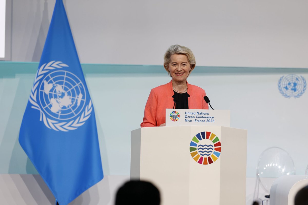 À Nice, lors de l’#UNOC, les députés européens participent à la présentation du Pacte européen pour les océans pour une meilleure protection des océans et des éco-systèmes. #UNOC3 #UNOC2025