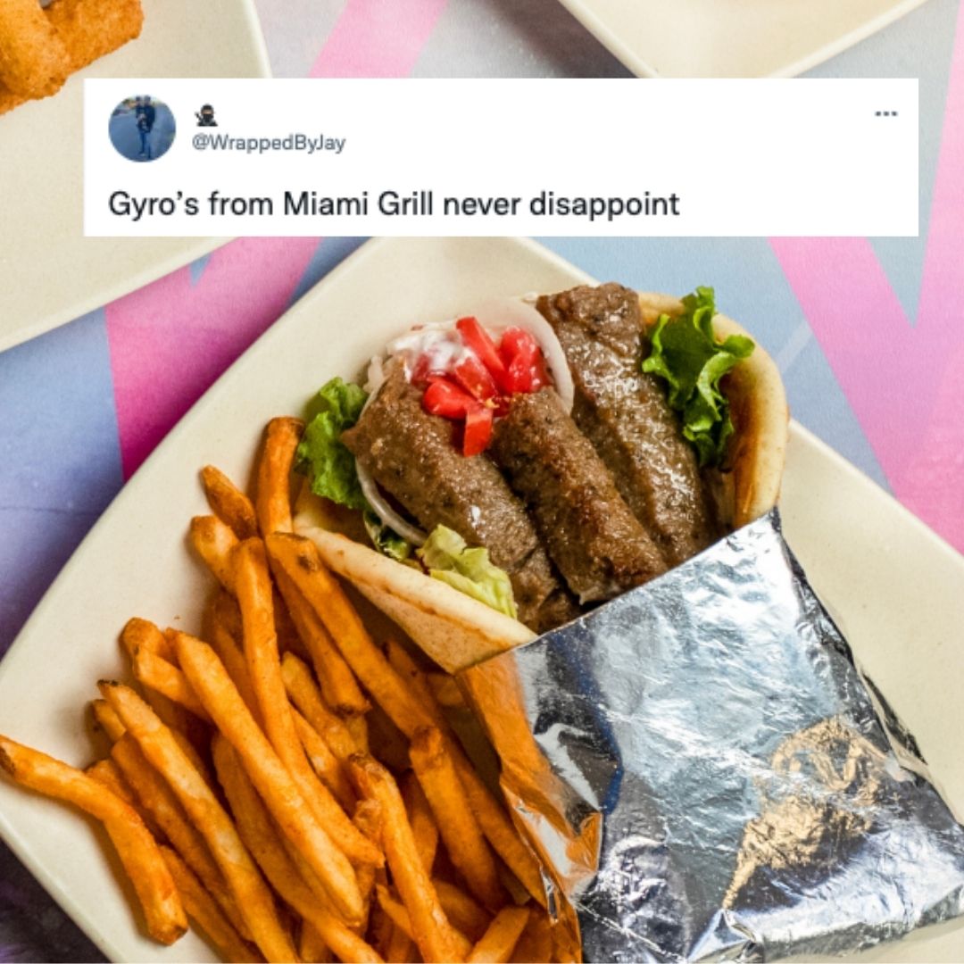 Mondays hit different with our Gyro Pita Daily Special 🔥 Get a Gyro Pita + fries for just $6.99 — every Monday at Miami Grill! Start your week the right way 🙌 #GyroPitaMonday #MiamiGrillSpecials