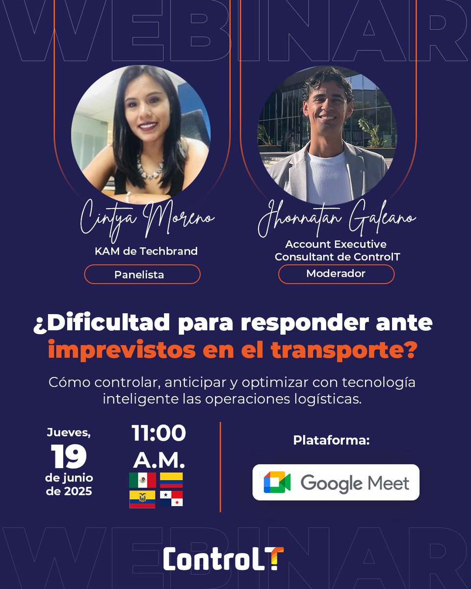 ¿Tu operación sufre por la falta de visibilidad en transporte?

🔎 Aprende cómo anticiparte a imprevistos y optimizar tu logística con tecnología inteligente.

🎟️ Regístrate gratis: 

hubs.ly/Q03qr4lt0 en la 

#transporte #logística #torredecontrol #controltower