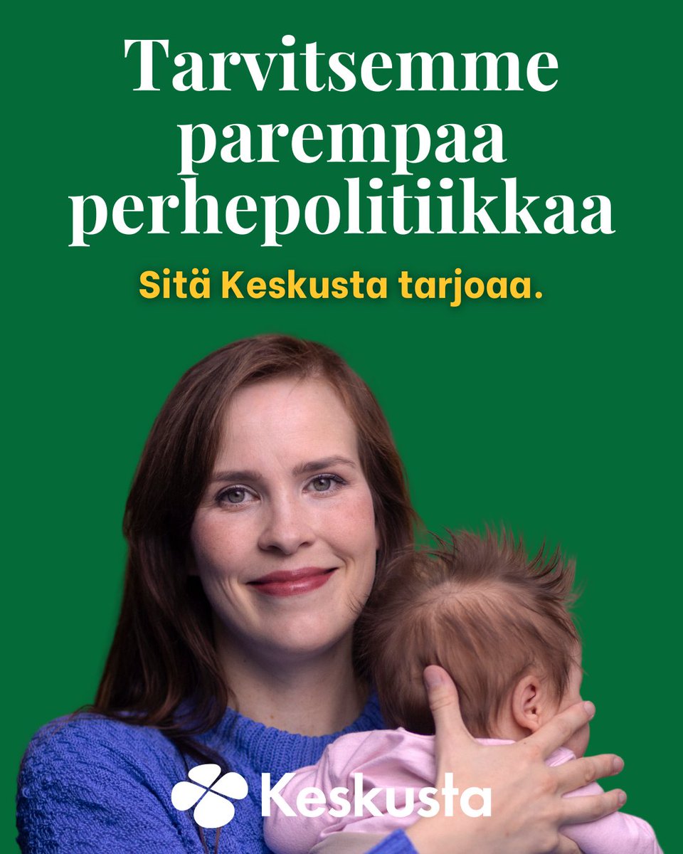 💔 Syntyvyys on romahtanut. Taloustalkoot eivät auta, jos tähän ei puututa.

Etsinnässä vauvabuumi -ohjelmassamme on 10 keinoa. Tässä kolme:
✅Vanhempainpäivärahat verovapaiksi
✅Opintotuen huoltajakorotus jokaisesta lapsesta
✅Opintolainahyvityksen nosto 10 %-yksiköllä/lapsi