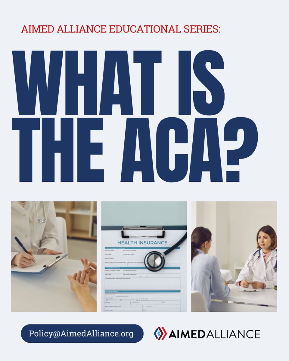 aimedalliance's tweet image. Visit our website to explore what the law means for you, where it’s headed, and how Aimed Alliance is working to protect its key provisions. Got questions about the ACA? Drop them in the comments—we’re here to help.