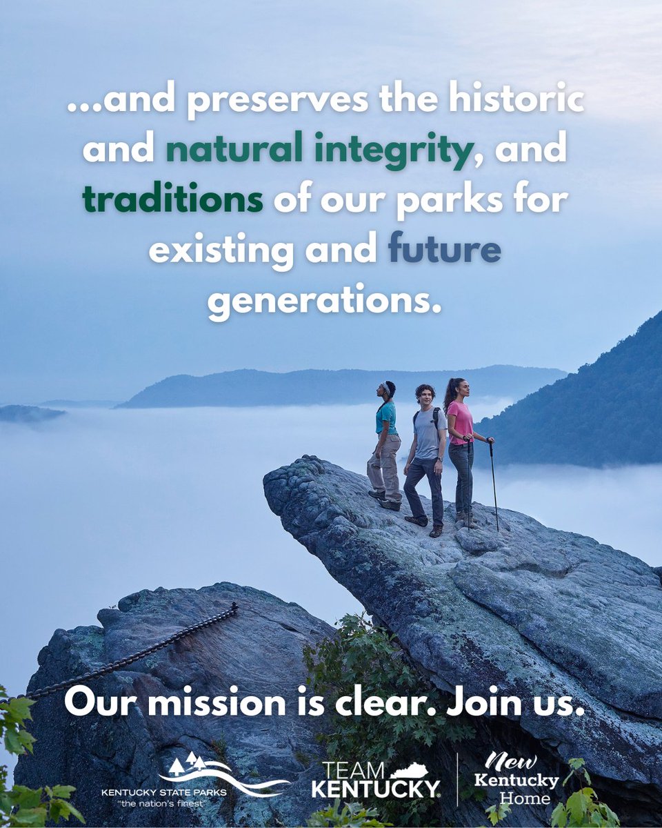 🌳Our mission is clear. Will you join us? parks.ky.gov #kystateparks #newkyhome
