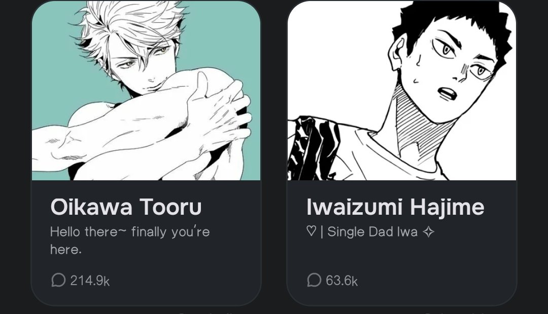 sdefdda's tweet image. Kahit iwaoi nasa character ai 💥