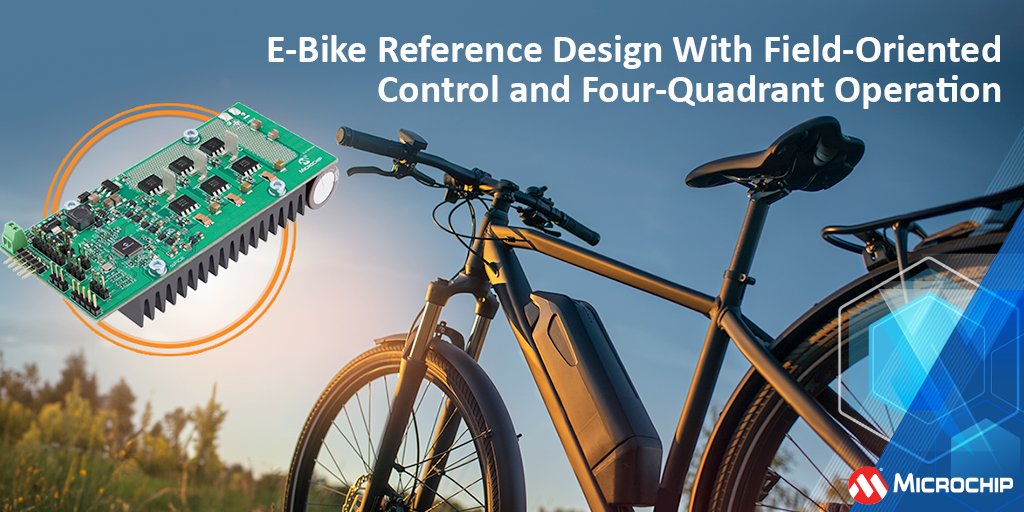 MicrochipTech's tweet image. Maximize battery life, torque and rider experience with our e-Bike reference design, featuring Field-Oriented Control, four-quadrant operation and selectable ride modes for next-gen traction systems. mchp.us/3FM5yMn #ReferenceDesign #EBike #Pedelec #MotorControl