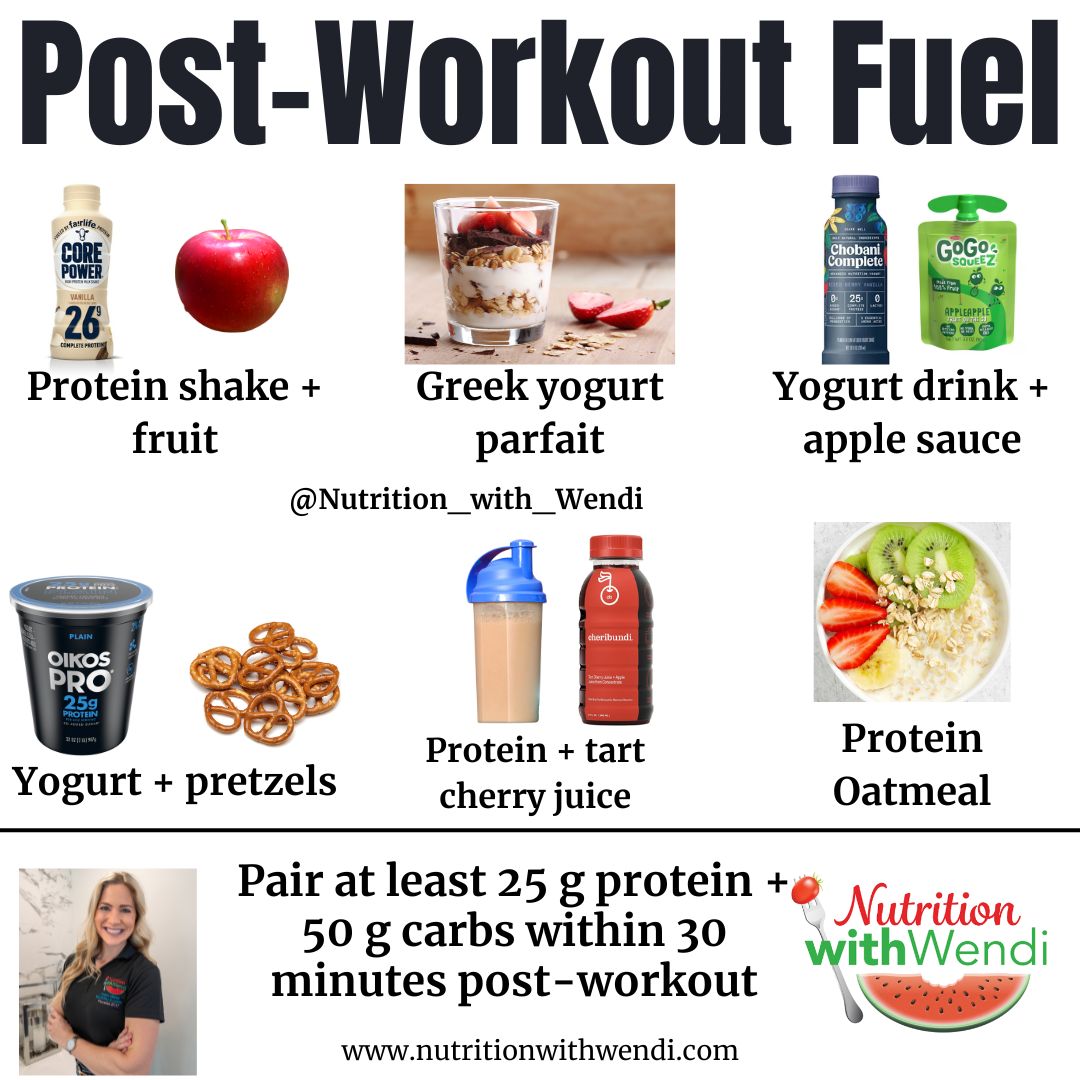 If you train early in the morning grab some grapes or a bagel  + honey for quick fuel. Post-workout you can then refuel, rehydrate, and repair with protein and carbs.

If you train early you will either need to wake up earlier to fuel your body or add a snack before bed to ensure