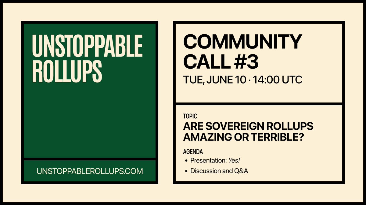 Unstoppable Rollups tweet media