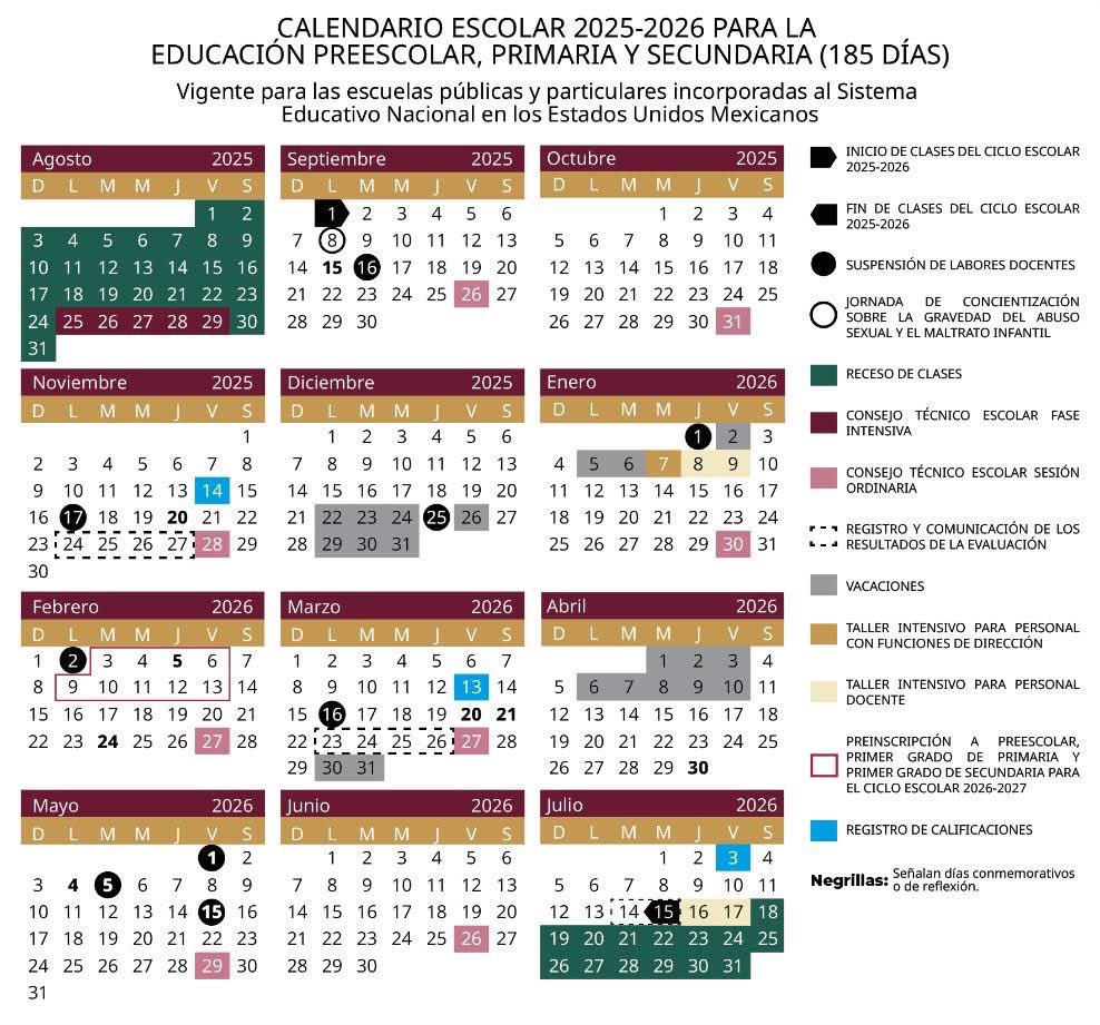 tipseducativos1's tweet photo. Es OFICIAL  el CALENDARIO ESCOLAR  2025-2026 ya está publicado en el DOF. 
Así quedó 👇
https://t.co/tPqowDYvJp https://t.co/2Yy0r6KnkB
