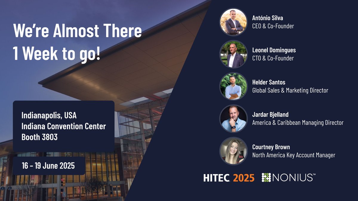 ⏳ Only 7 days until HITEC Indianapolis!
Our team is counting down the days to connect with hospitality leaders like you and share how Nonius can help elevate your guest journey
🔗 Schedule a time with our team → loom.ly/efUeHW0
#HITEC2025 #Nonius #HospitalityTechnology