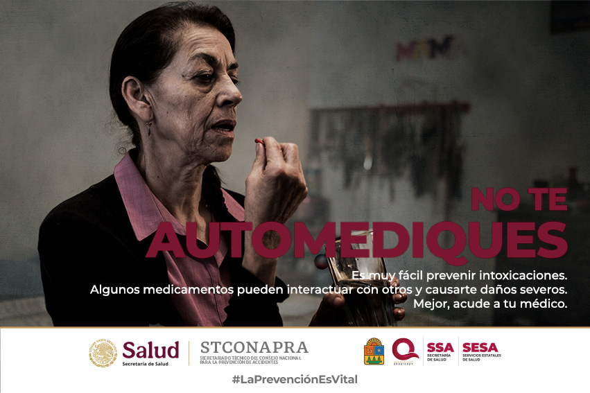 No te automediques! 

Podrías agravar los síntomas o crear resistencia a los medicamentos. Consulta siempre a un profesional de la salud. #NoTeAutomediques #CuidadoConTuSalud