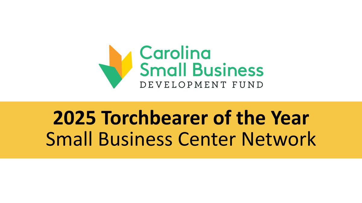 NEWS 👏 The Small Business Center Network has been named the 2025 Torchbearer of the Year by the <a href="/CarolinaSmBiz/">Carolina Small Business Development Fund</a>! 🏆 This award recognizes the SBCN’s outstanding leadership, innovation, and impact in supporting small business growth across the state.

🔗 nccommunitycolleges.edu/news/carolina-…