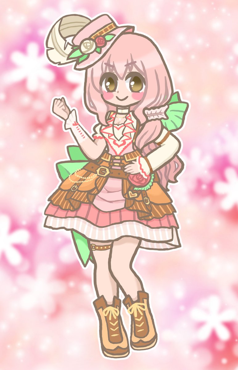 lilaciroghost's tweet photo. 地味に伸びてくれてる！ありがたい…！💐
直したいところが無限に見つかり���ブラッシュアップが全然終わりませんw縁取りどやふんすver.も置いときます🥰 https://t.co/xnb8SGN5zY