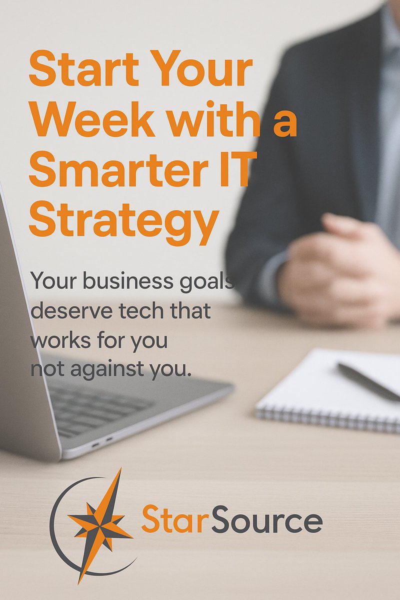 StarsourceIT's tweet photo. Start your week with tech that works for you, not against you.
From managed IT to cybersecurity, StarSource delivers fast, effective solutions that keep your business moving.
🔗 https://t.co/eVpnhofycb
#MondayMotivation #ITSolutions #Cybersecurity #StarSourceIT https://t.co/7swL9eheda