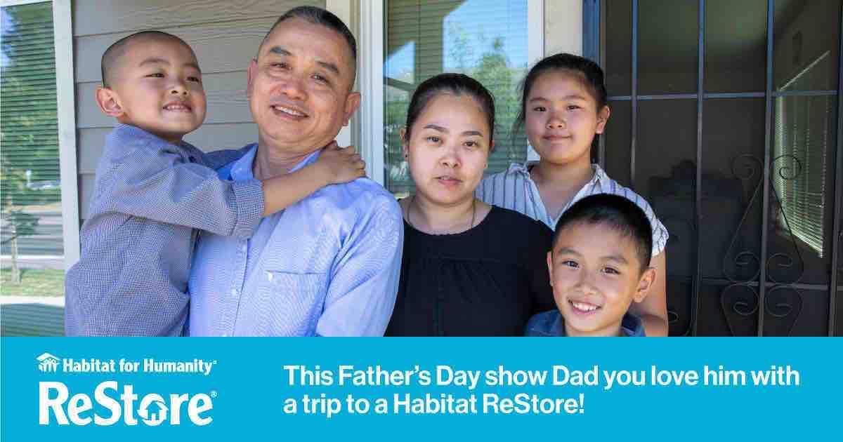 Surprise Dad with something different for Father’s Day this year &amp; bring him to a #HabitatReStore! He’ll be pleasantly surprised with the wide range of new &amp; used items &amp; your purchase helps #HabitatforHumanity to build safe, affordable shelter. #ReStoreChicagoland