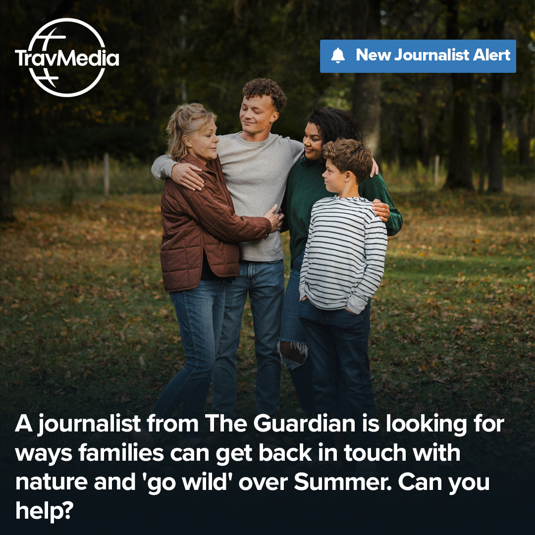 A journalist from The @Guardian is looking for ways families can get back in touch with nature and 'go wild' over Summer. Can you help?
 
Respond to this request and 100s more right now at TravMedia.
 
➡️ travmedia.com
 
#Journorequest #PRRequest
 
❓ Don't have an