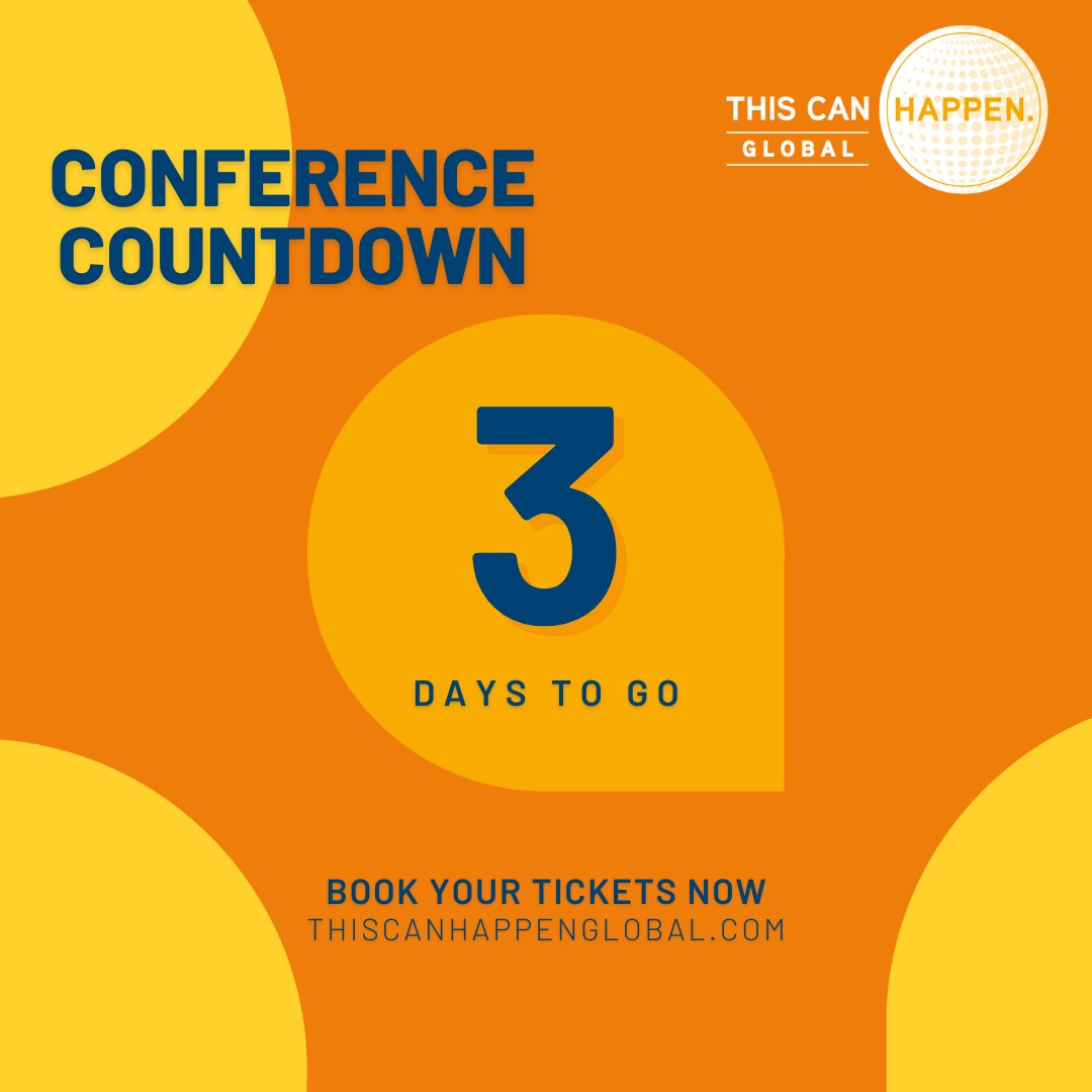 ⏳ The countdown is on - there is just 3 days to go until the next #ThisCanHappen conference!

Tickets are still available. View the agenda and book your tickets today 👇

hubs.la/Q03rdLJJ0

#WorkplaceMentalHealth #MentalHealthConference
