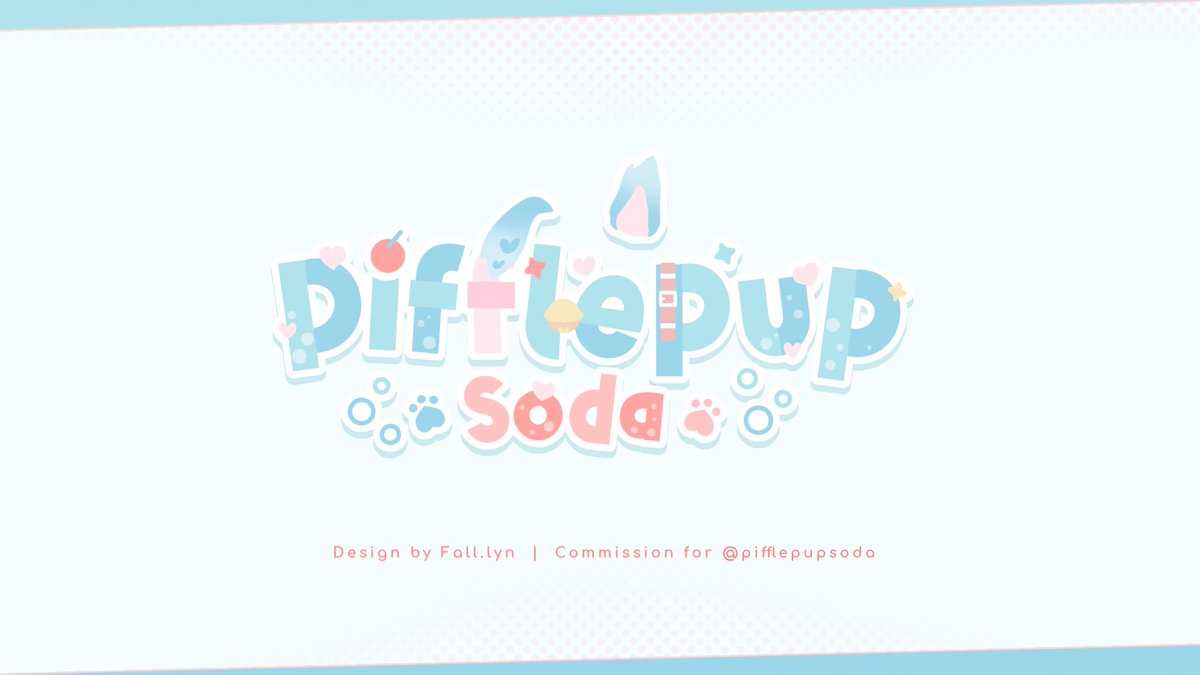 【  VTuber Logo 】

Dropping another one 🥤

⭐️  Client: #pifflepupsoda 

#vtuber #VGenComm #Commission