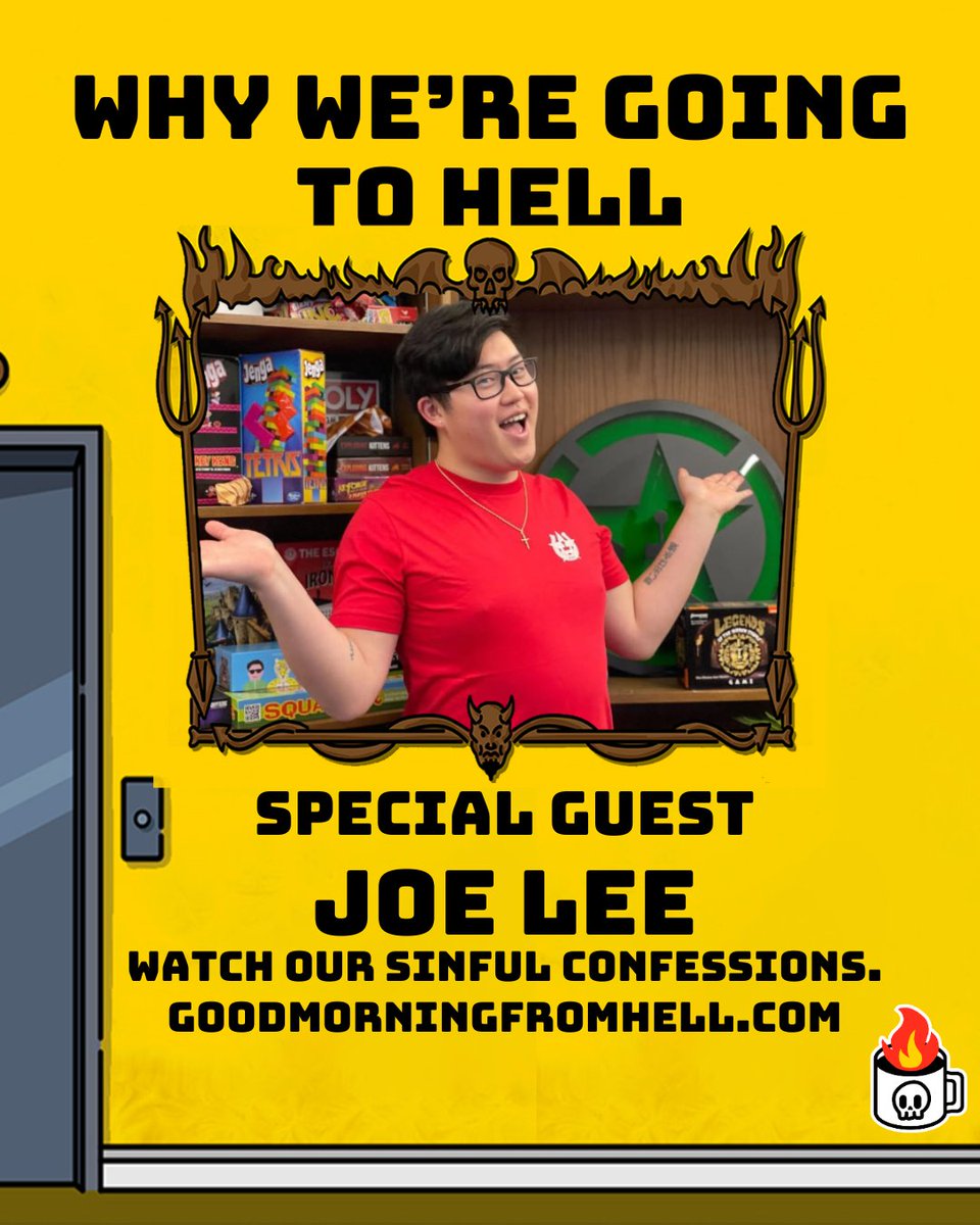 Good Morning From Hell (@morningfromhell) on Twitter photo This week on Why We're Going to Hell; Streamer and former Achievement Hunter, <a href="/TheLoeJeez/">Joe Lee</a>; shares how he used to hold up traffic with his wood.
#podcast This week on Why We're Going to Hell; Streamer and former Achievement Hunter, <a href="/TheLoeJeez/">Joe Lee</a>; shares how he used to hold up traffic with his wood.
#podcast
