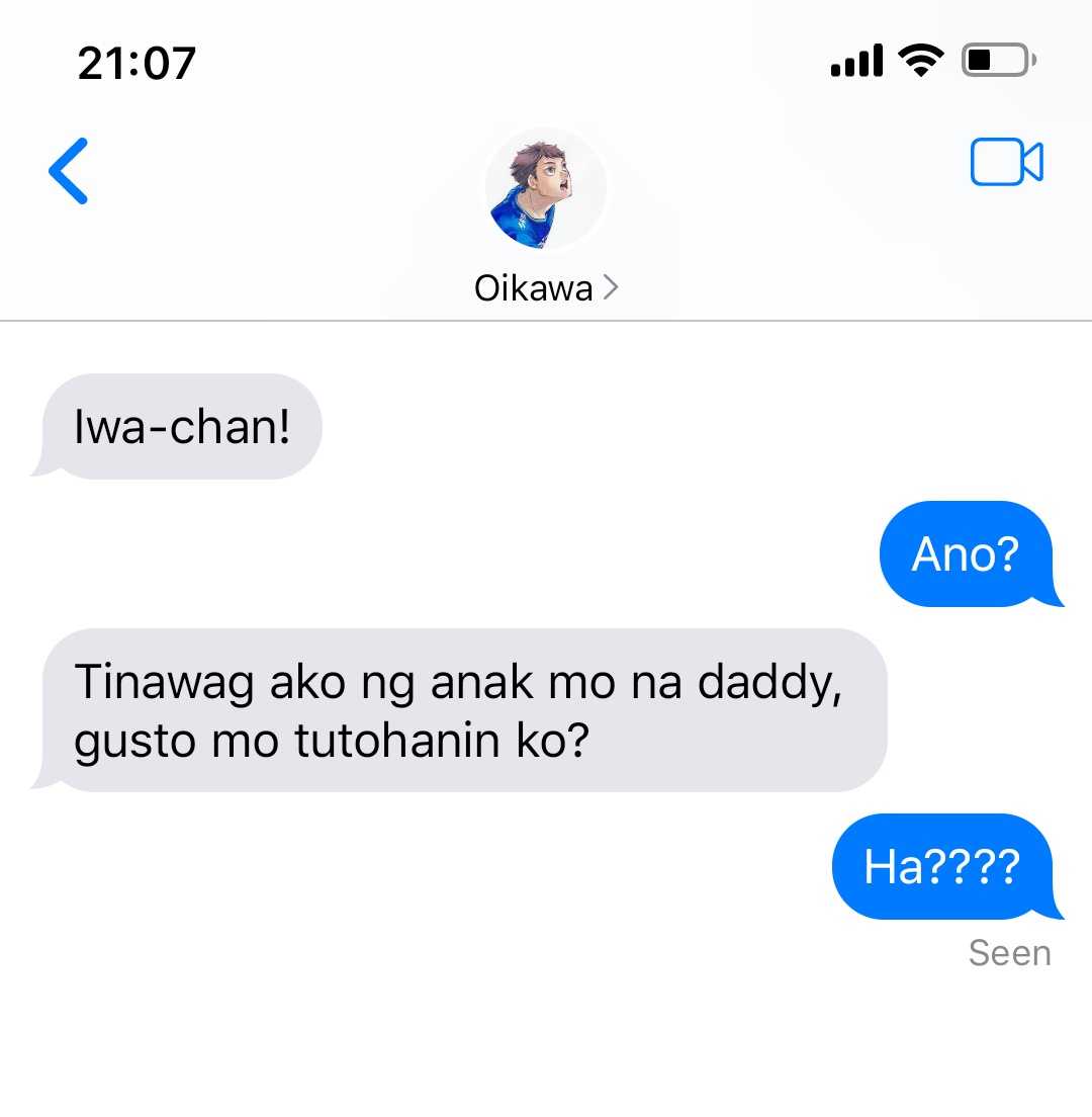 sdefdda's tweet image. #iwaoi kung saan sinundo ni hajime si tooru sa airport kasama niya anak niya, which is btw single father siya.

Pag to na notice gagawin kong au!!