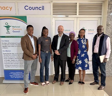 Today, a delegation from Georgetown University visited the Rwanda National Pharmacy Council to discuss strategies to combat antimicrobial resistance in Rwanda, with a focus on the pharmacy sector.