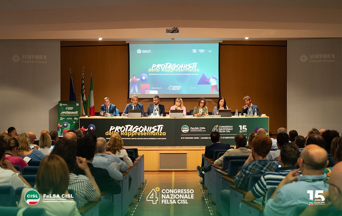 FelsaCisl's tweet photo. 🎥 Al via con la Relazione del Segretario Generale Daniel Zanda il IV Congresso Nazionale della #FelsaCisl che prende il via oggi a Pescara preso il Museo Delle Genti d’Abruzzo.
Ai lavori della prima giornata presente la Segreteria Generale della CISL, Daniela Fumarola https://t.co/UNLW4eKvNS