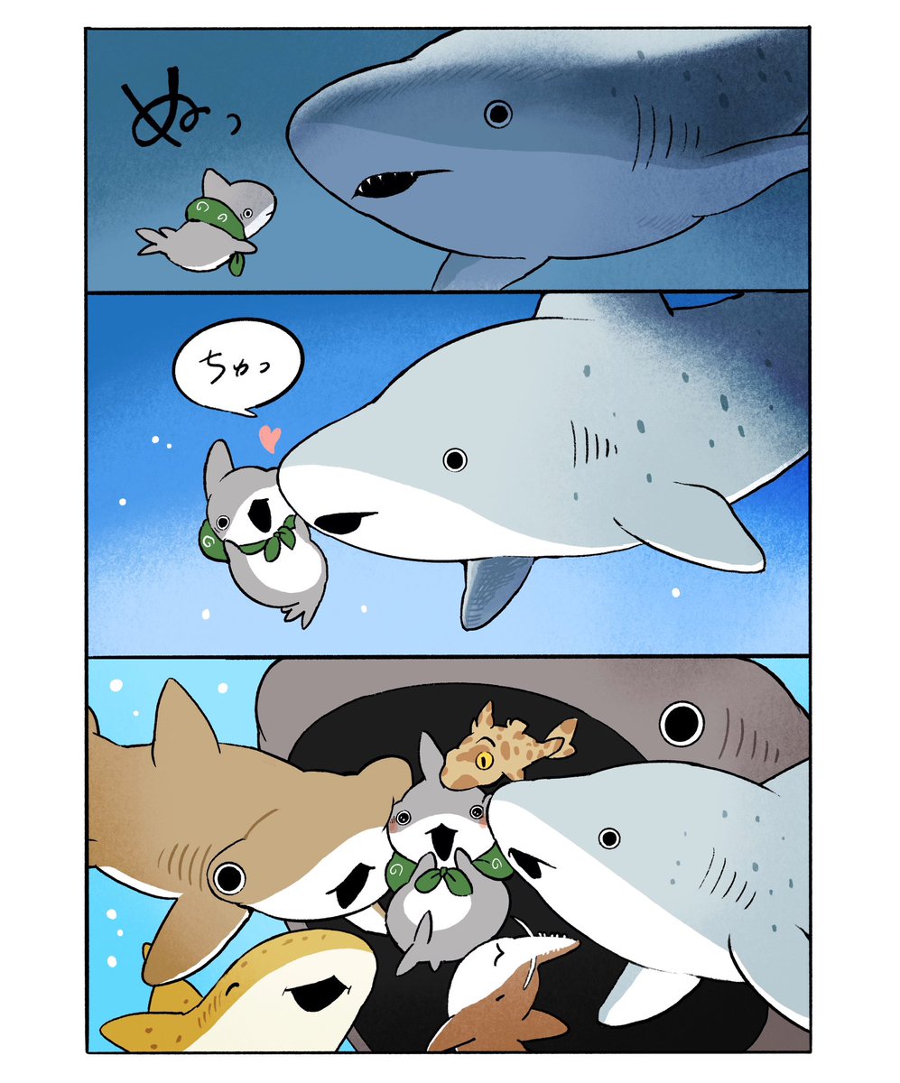 Penguinbox1's tweet image. さめさんとちゅっ