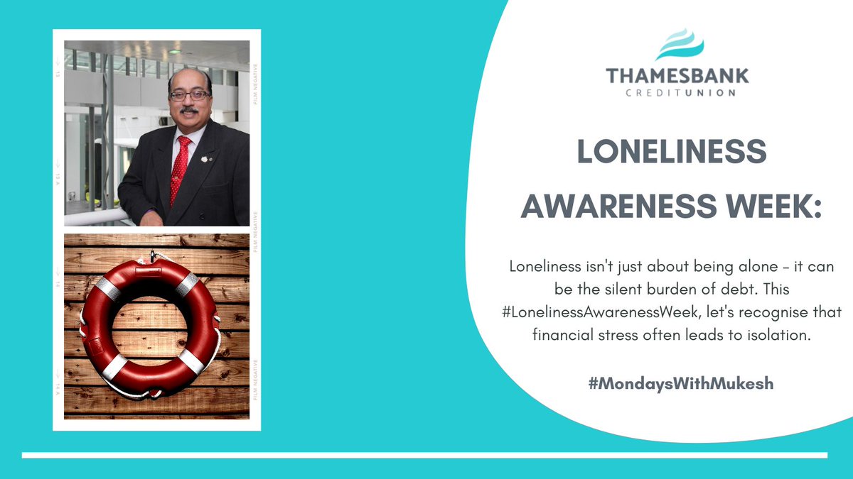 Debt can feel isolating. This #LonelinessAwarenessWeek, know you're not alone—help is out there. Take the first step:
thamesbank.org/drowning-in-cr…

#MondaysWithMukesh