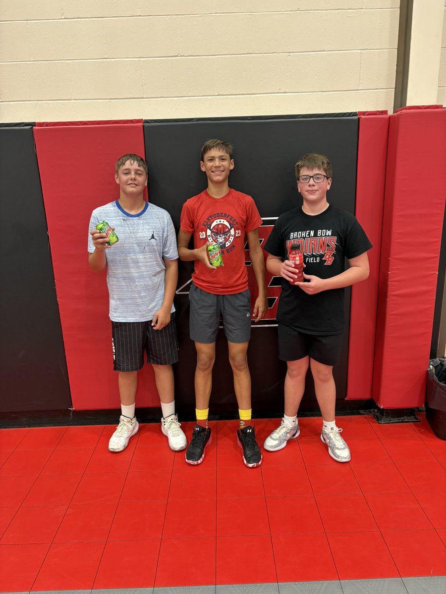Middle School Open Gym winners!