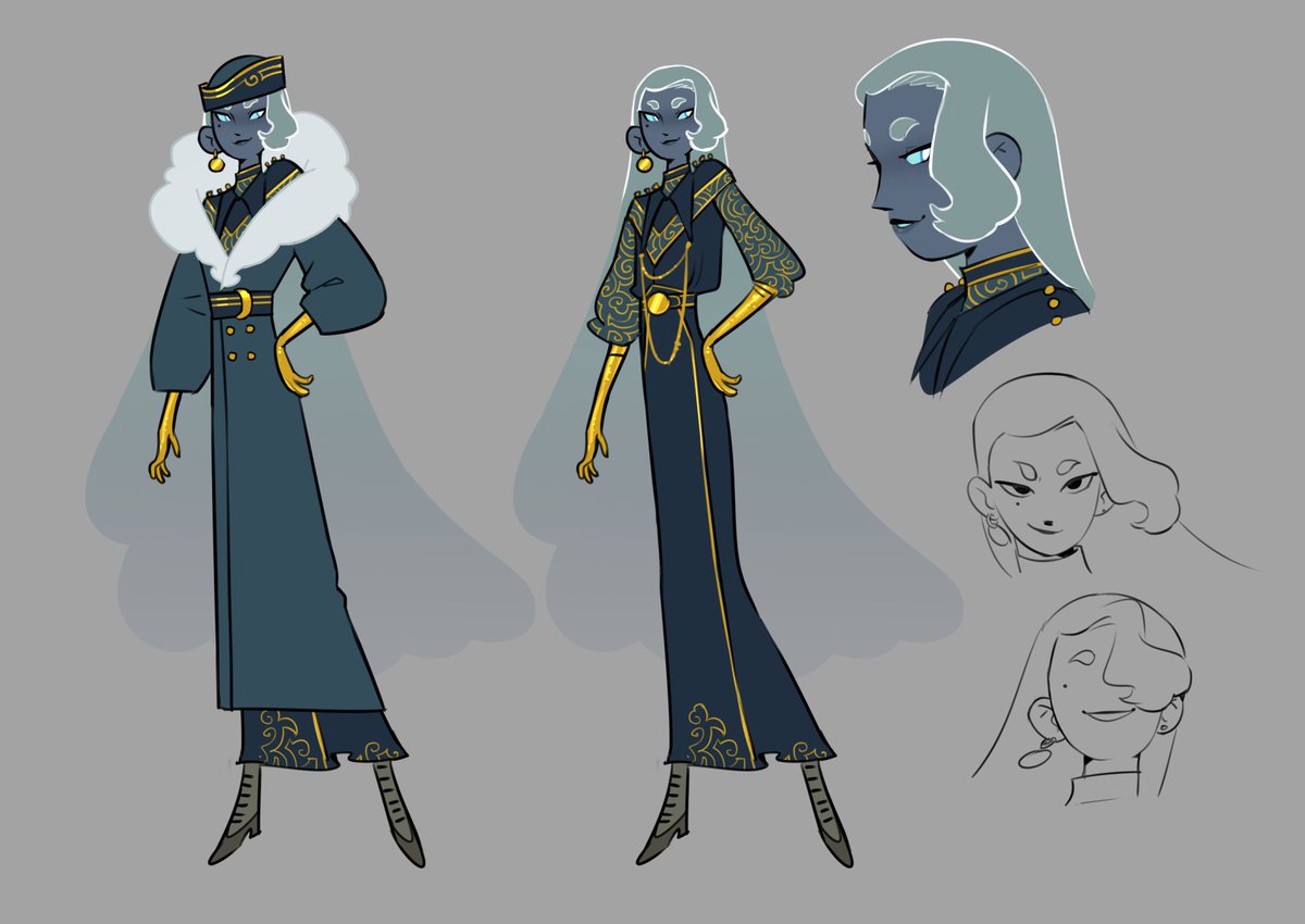 One more genasi cleric (trickery domain) - Indra!
I got to play them only 2 sessions tho 😔😔😔 Someday....