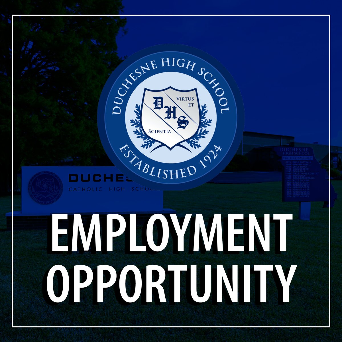 Duchesne is seeking an Assistant Coach for the Boys Basketball program for the 2025-26 school year.

Find out more about the position and apply at duchesne-hs.org/assistant-boys…

#DHSPioneers #GoCatholic #DuchesneAthletics