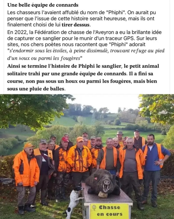 On croirait presque une caricature mais non c'est bien une "belle" représentation des adeptes de la tuerie appelée #chasse !
facebook.com/photo?fbid=404…