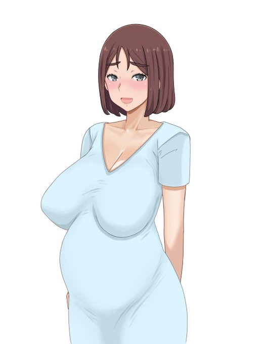 巨乳ママン立ち絵。[PR]エロい巨乳母が息子の友達に寝取られます。https://t.co/Db9sesYPOg…… 