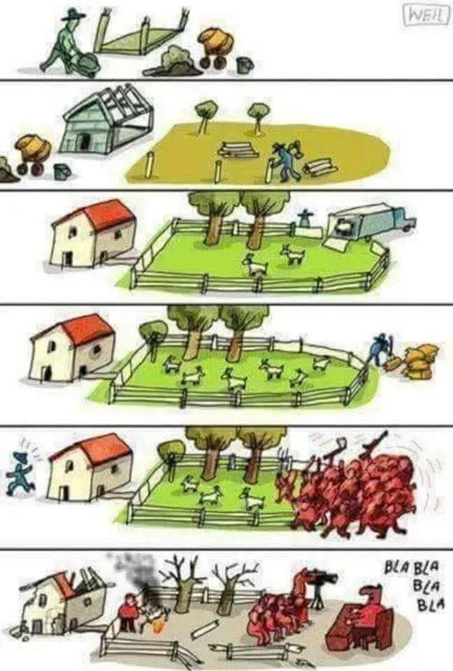 A picture speaks a thousand words. 

A quick synopsis of farming in South Africa.
