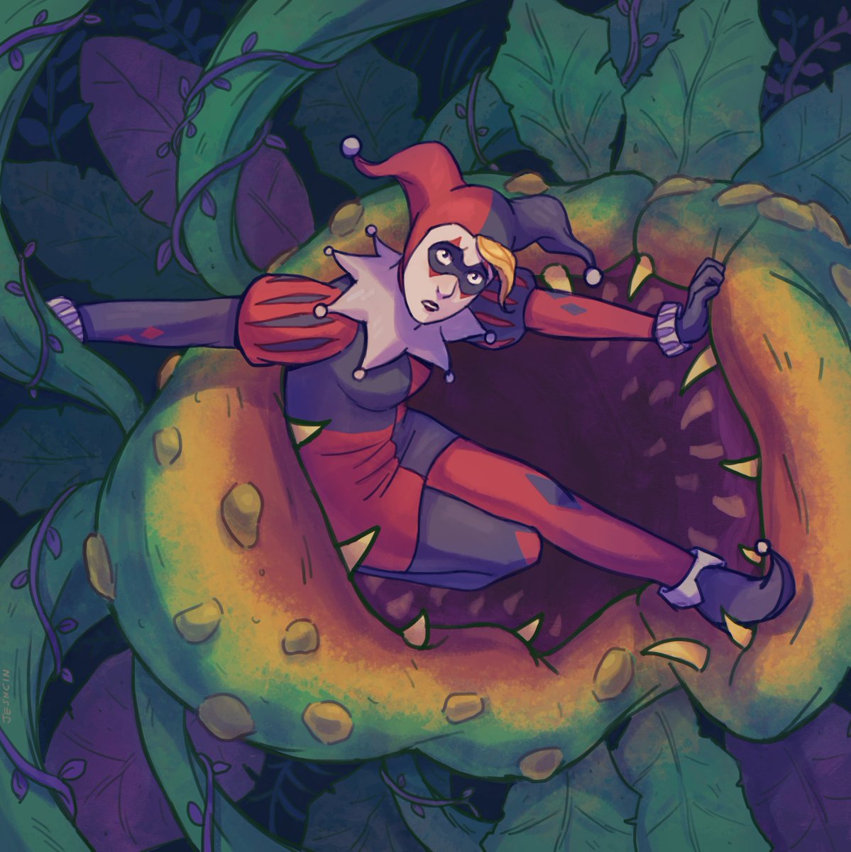 「Somewhere That's Green Harley Quinn and 」|Jes & Cinのイラスト