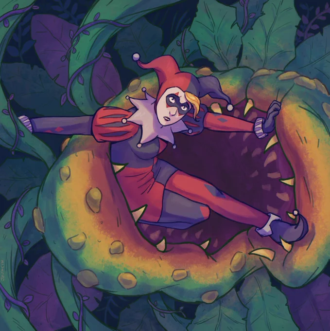 Somewhere That's Green Harley Quinn and Audrey 2 for Audrey from Little Shop of Horrors was always Harley-coded to me, so this was fun.