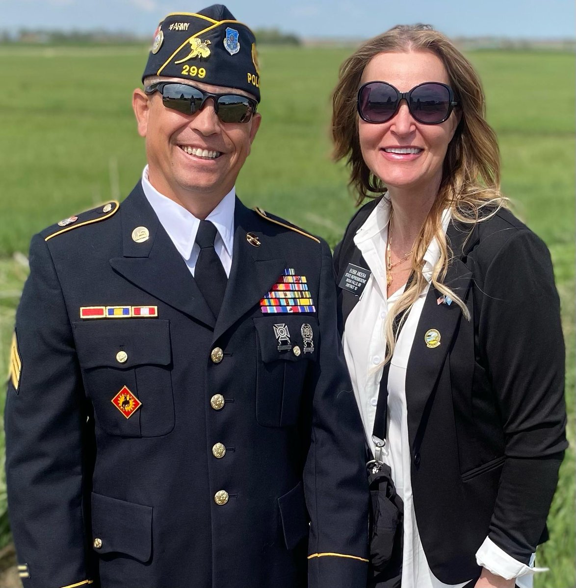 RealRepAndera's tweet photo. With Glenn Smith, Sgt at Arms -- and the most amazing brother-in-law! Post 299 at Howell SD. https://t.co/4Tb4IZV55x